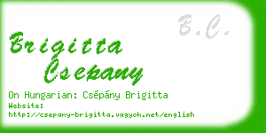 brigitta csepany business card